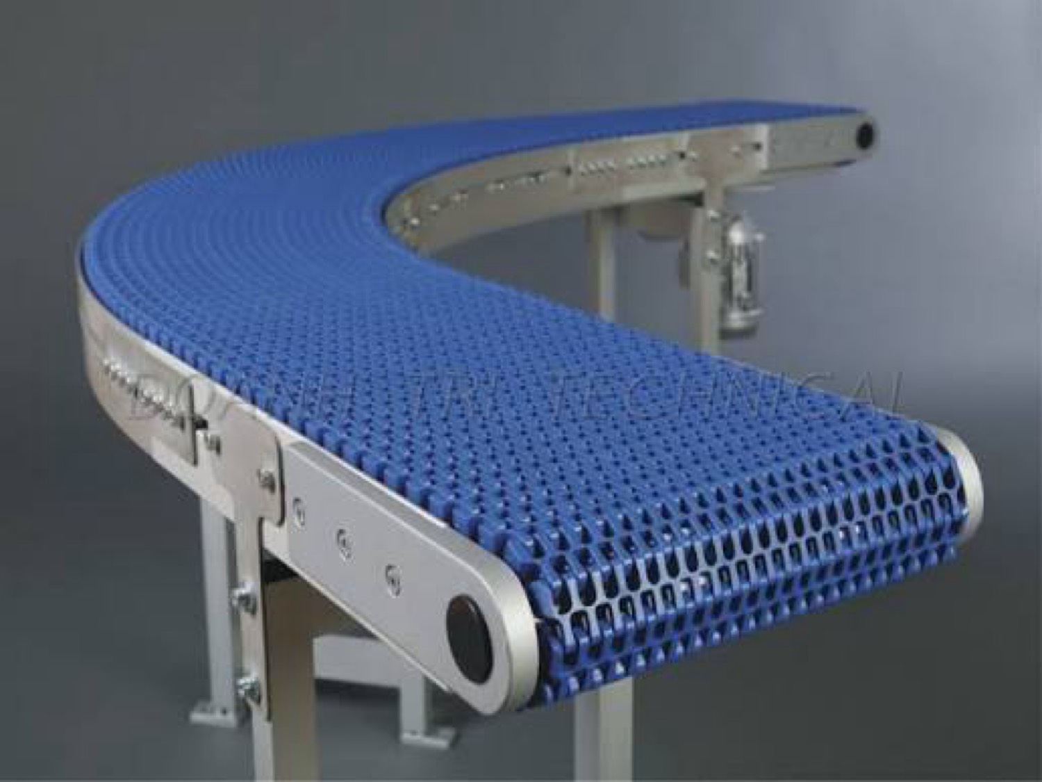 Băng tải cong modular